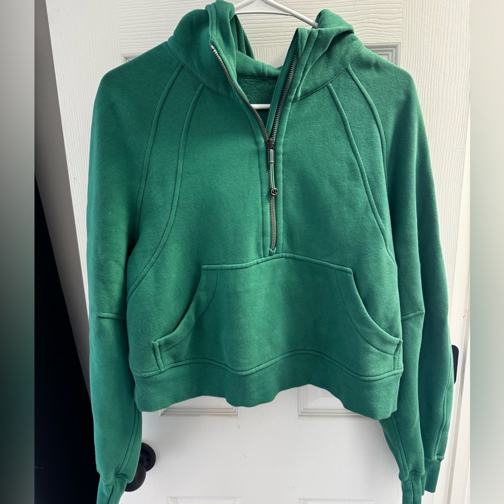 Lululemon Scuba Oversized Half-Zip Cropped Hooodie